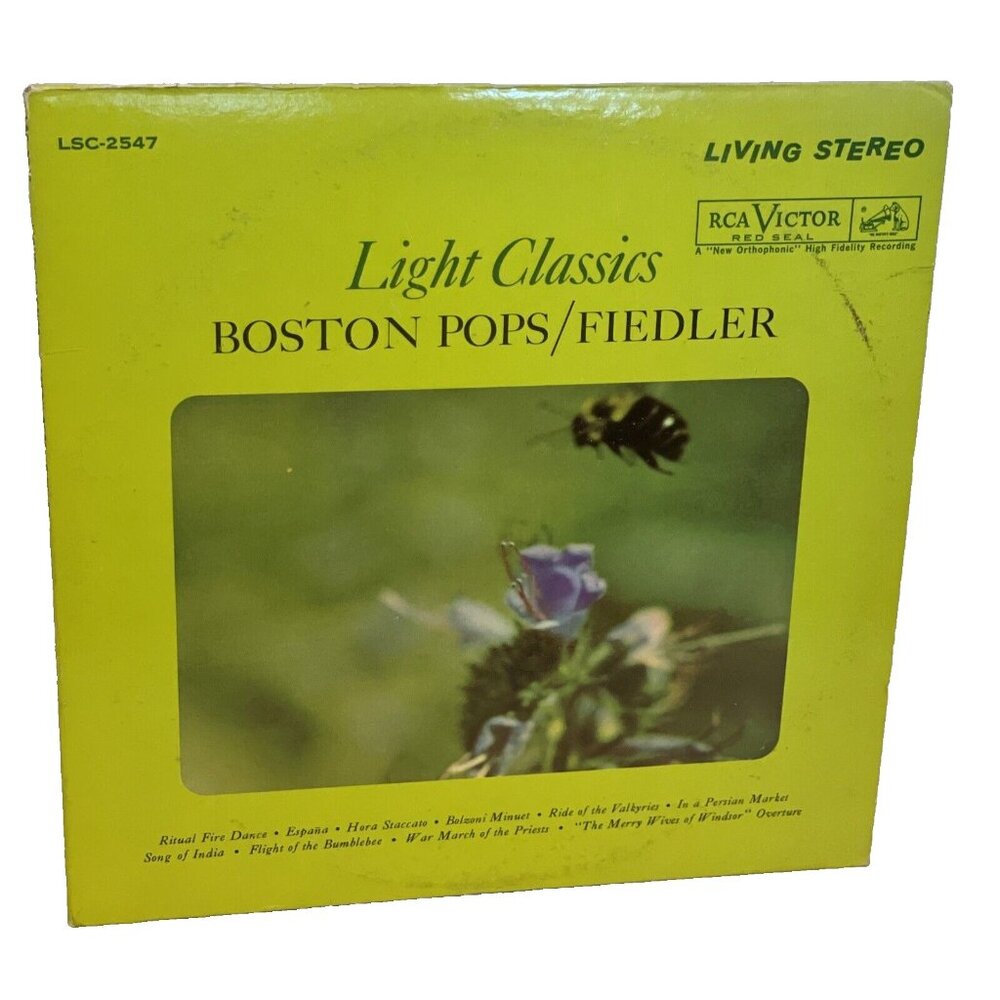 Boston Pops  Fiedler Light Classics (Vinyl, 1965) RCA Victor Red Seal LSC 2547